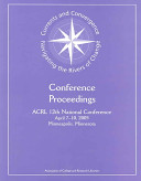 Currents and convergence : navigating the rivers of change : proceedings of the Twelfth National Conference of the Association of College and Research Libraries April 7-10, 2005, Minneapolis, Minnesota /