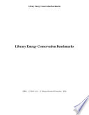 Library energy conservation benchmarks / [Primary Research Group].