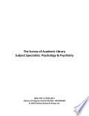 The survey of academic library subject specialists.