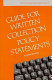 Guide for written collection policy statements /