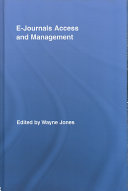 E-journals access and management /