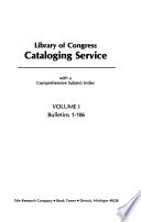 Cataloging service : with a comprehensive subject index /