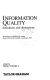 Information quality : definitions and dimensions : proceedings of a NORDINFO seminar, Royal School of Librarianship, Copenhagen, 1989 /