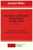 Natural language processing in the 1980s : a bibliography /