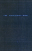 Small business bibliography /