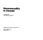 Homosexuality in Canada : a bibliography /