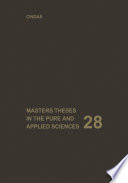 Masters theses in the pure and applied sciences. accepted by colleges and universities of the United States and Canada /