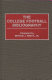 The College football bibliography /