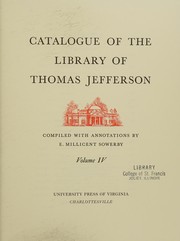 Catalogue of the library of Thomas Jefferson /