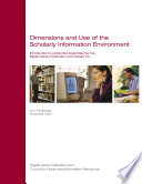 Dimensions and use of the scholarly information environment : introduction to a data set /