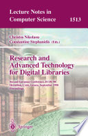 Research and advanced technology for digital libraries : second European conference, ECDL '98, Heraklion, Crete, Cyprus, September 21-23, 1998 : proceedings /