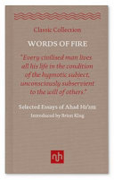 Words of fire : selected essays of Ahad Ha'am /