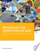 PRIVATE SECTOR OPERATIONS IN 2020 report on development effectiveness.