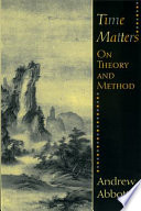 Time matters : on theory and method /