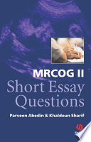 MRCOG II : short essay questions /