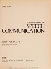 Fundamentals of speech communication /