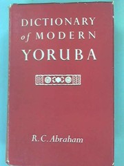 Dictionary of modern Yoruba /