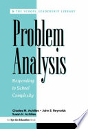 Problem analysis : responding to school complexity /