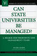 Can state universities be managed? : a primer for presidents and management teams /
