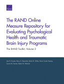 The RAND online measure repository for evaluating psychological health and traumatic brain injury programs /