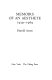 Memoirs of an aesthete, 1939-1969 /