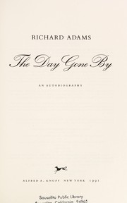 The day gone by : an autobiography /