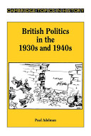 British politics in the 1930s and 1940s /