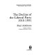 The decline of the Liberal party, 1910-1931 /