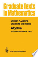 Algebra : an Approach via Module Theory /