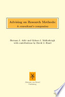 Advising on research methods : a consultant's companion.