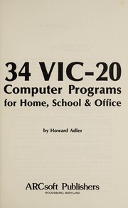 34 VIC-20 computer programs for home, school & office /