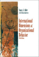 International dimensions of organizational behavior /