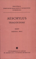 Aeschyli Tragoediae : cum incerti poetae Prometheo /