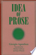 Idea of prose /