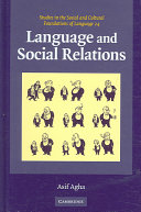 Language and social relations /