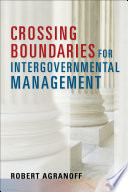 Crossing boundaries for intergovernmental management /