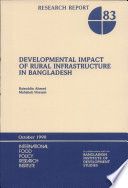 Developmental impact of rural infrastructure in Bangladesh /