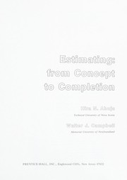 Estimating : from concept to completion /