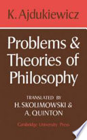 Problems and theories of philosophy /