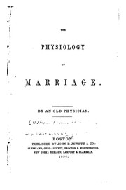 The physiology of marriage /