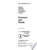 Fasteners and metals.