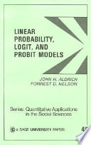 Linear probability, logit, and probit models /