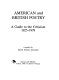 American and British poetry : a guide to the criticism /