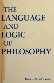 The language and logic of philosophy /