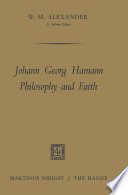 Johann Georg Hamann : philosophy and faith /