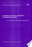 Agriculture from the perspective of population growth : some results from "Agriculture: toward 2000" /