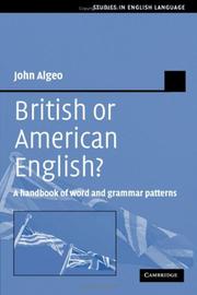 British or American English? : a handbook of word and grammar patterns /