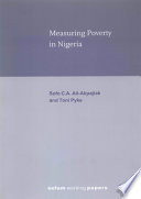 Measuring poverty in Nigeria /