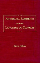 Andrea da Barberino and the language of chivalry /