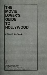 The movie lover's guide to Hollywood /